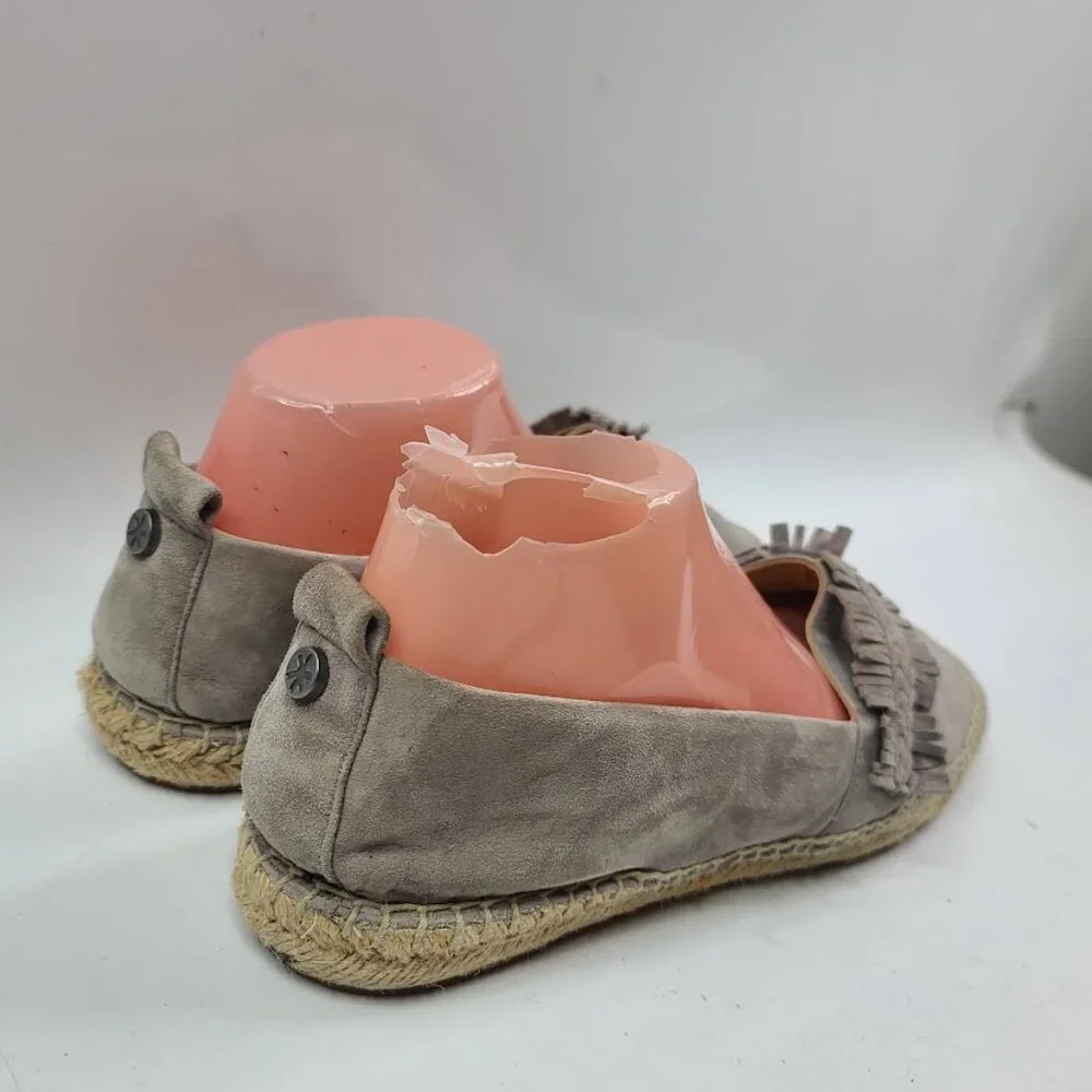 Splendid‎ Women's Gray Jaime Suede Almond Toe Espadrilles Flats Size 10
